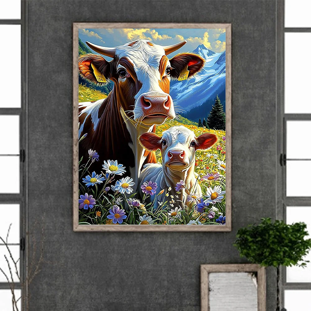 Diamond Painting - Full Round Drill - Cow(Canvas|30*40cm)