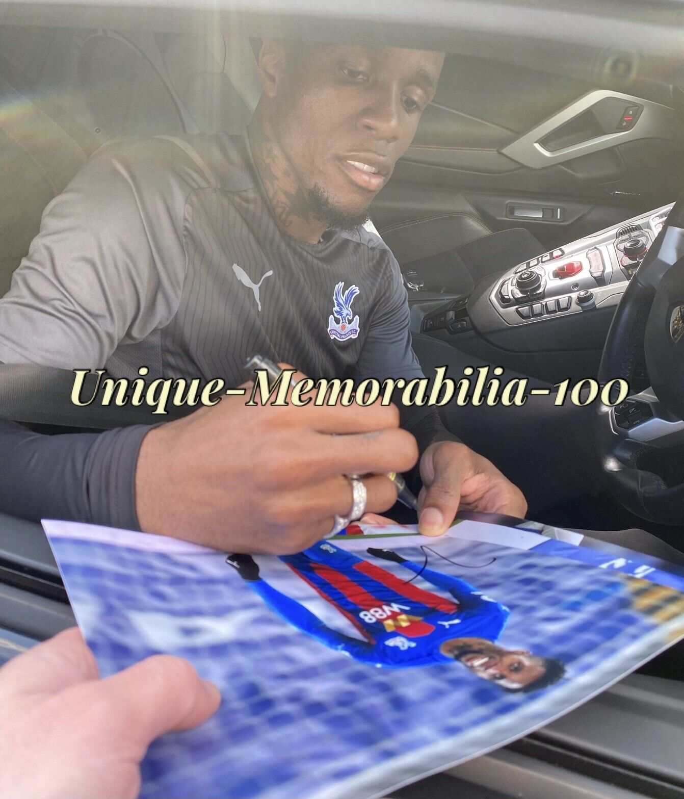 Wilfried Zaha Genuine Hand Signed Crystal Palace 10x8 Photo Poster painting, Exact Proof