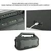 Carrying Silicone Cover Case Fit for Soundcore Boom 2 with Adjustable Shoulder Strap Full-Body Protective Cover Anti-Slip & Scratch-Resistant for Outdoor Camping Travel & Party