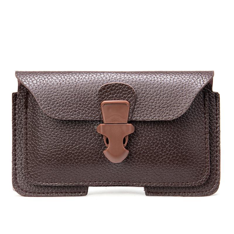 Men's Soft Waist Bag Mobile Phone Bag Belt Bag