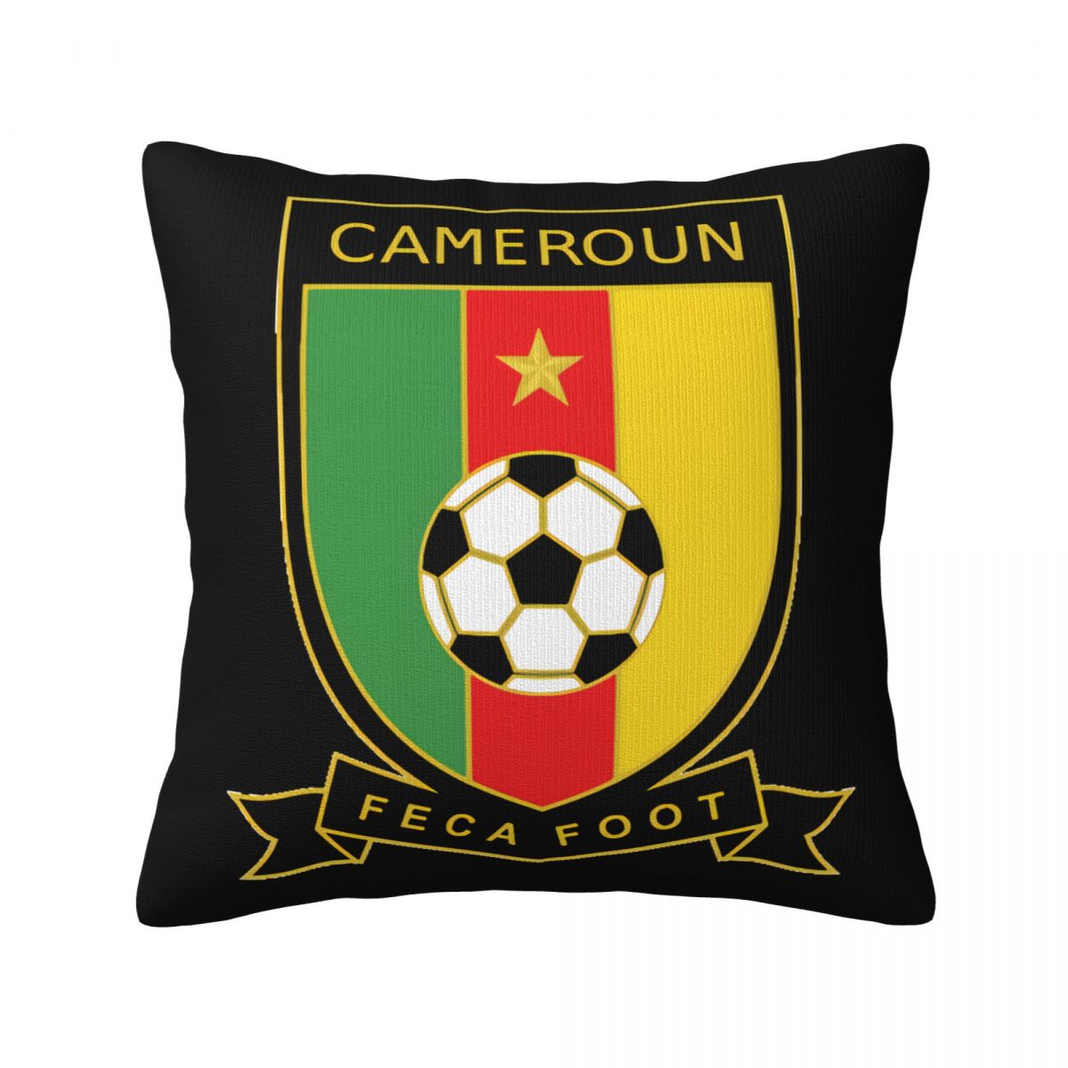 Cameroon National Football Team Decorative Square Throw Pillow Covers