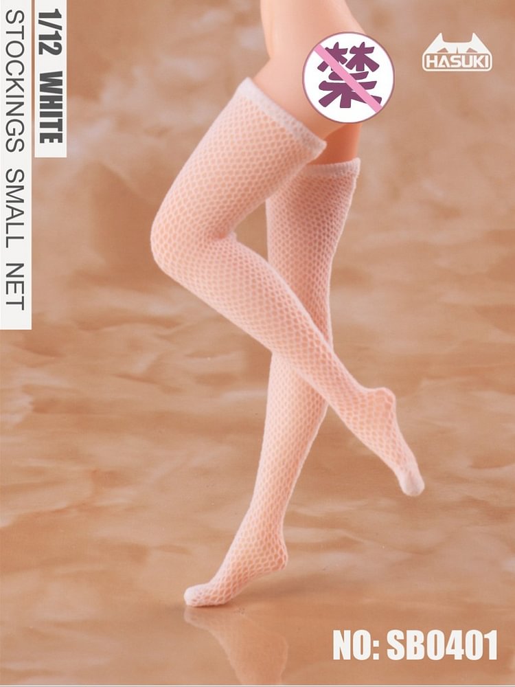 【In Stock】HASUKI SB04 1/12 3D stereoscopic Panty net socks Seamless mid tube socks Female soldier clothing