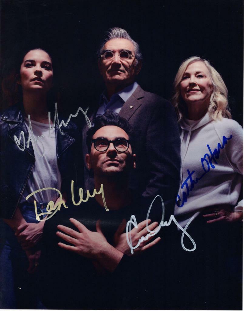 Annie Murphy Eugene Levy O'Hara Levy 11x14 Autographed signed Photo Poster painting Pic and COA