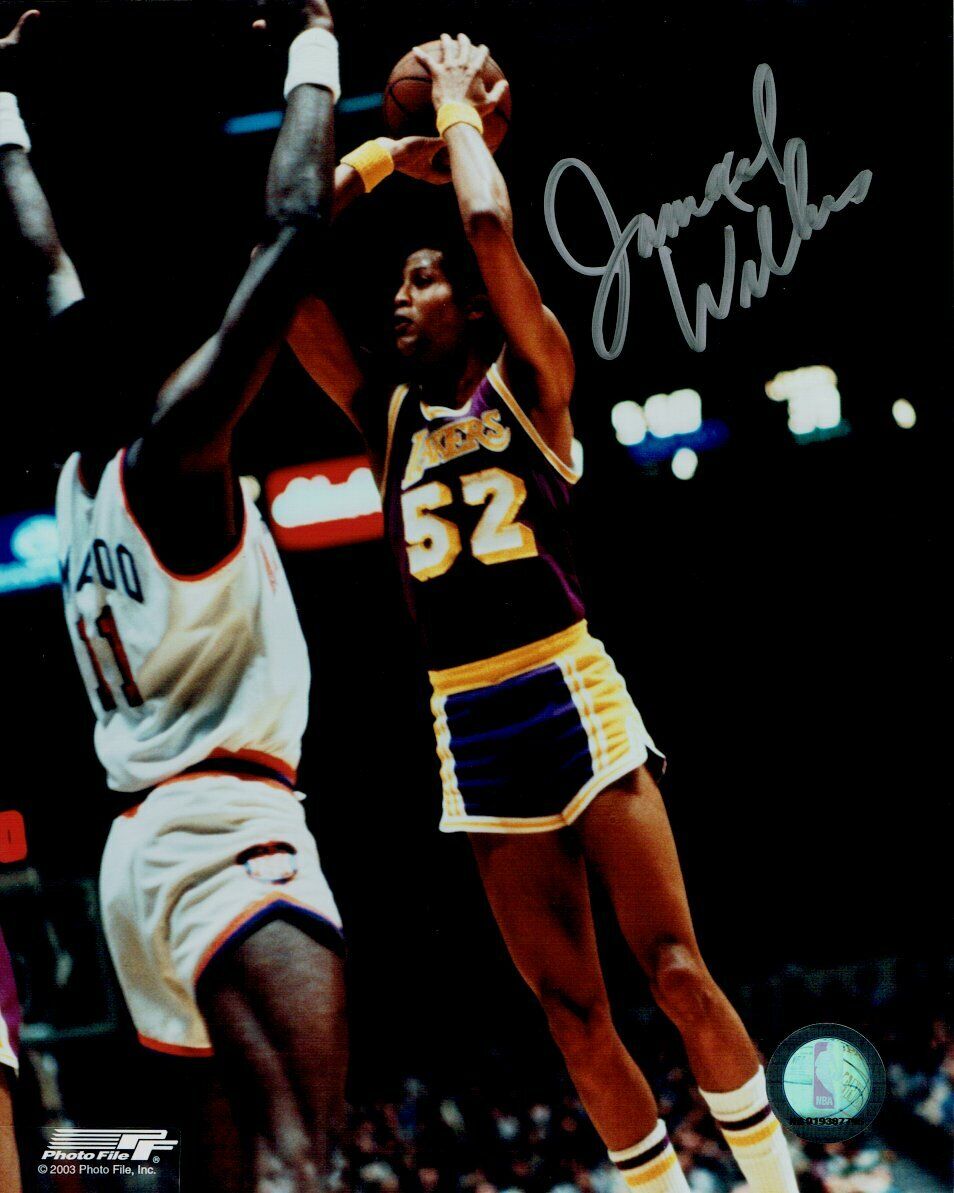 Jamaal Wilkes Hand Signed Autographed 8x10 Photo Poster painting Los Angeles Lakers v Bob McAdoo