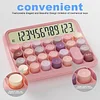 Office voice-controlled large commercial calculator with cute mechanical large buttons