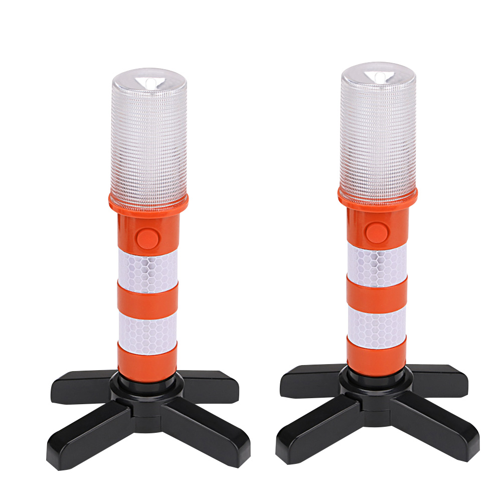 

2Pcs LED Magnetic Flash Roadside Stand Warning Signal, Orange, 501 Original