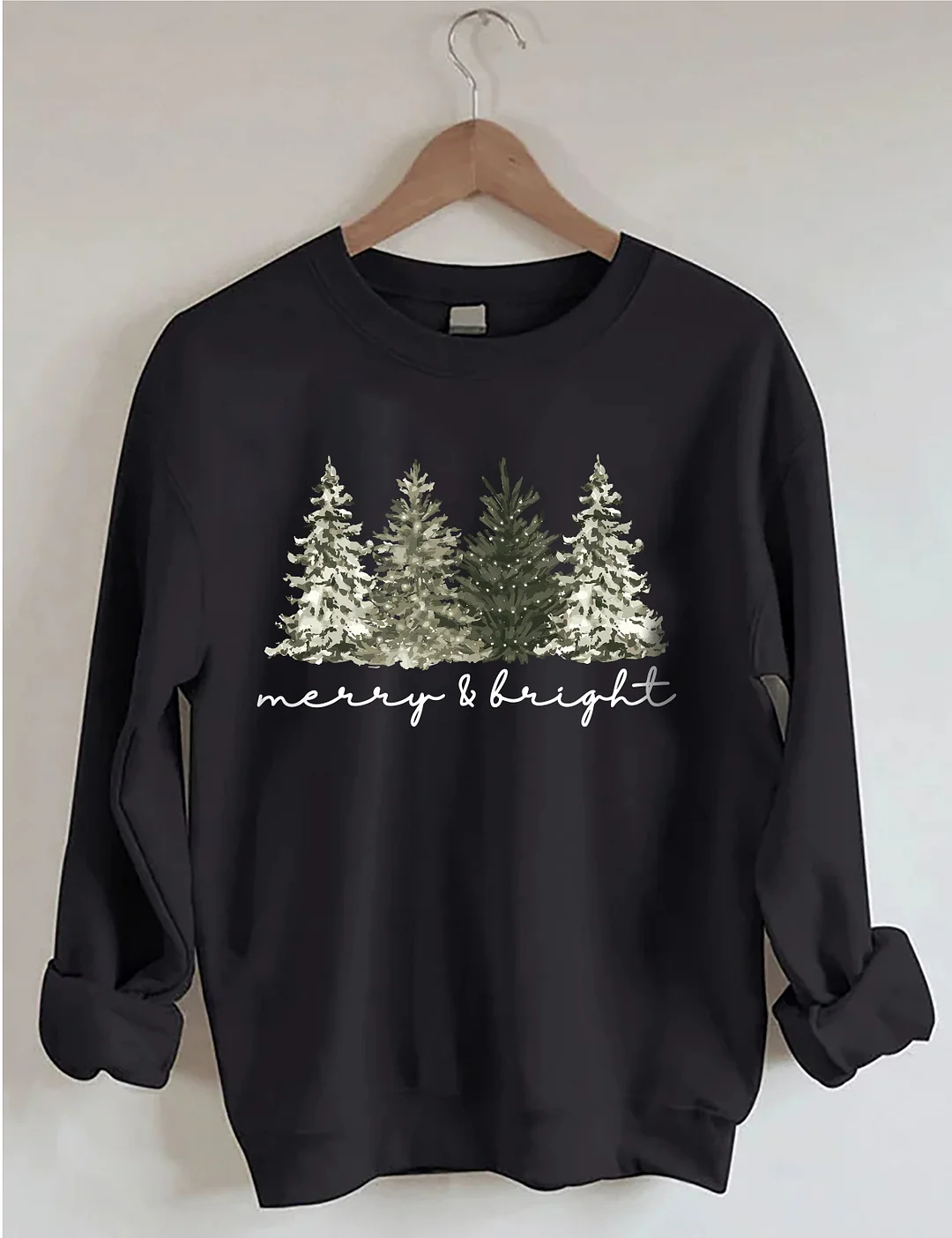 Merry & Bright Christmas Tree Sweatshirt