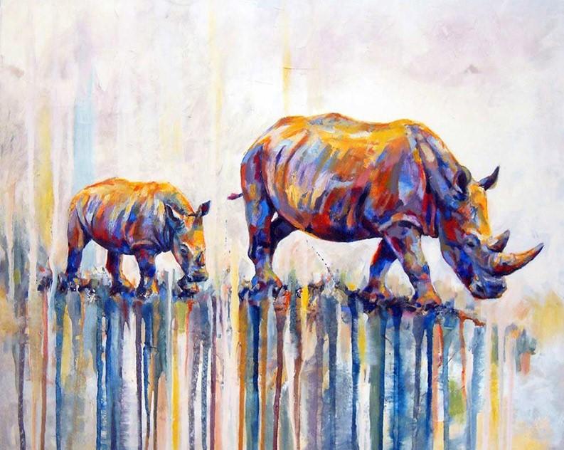 

Abstract Rhino – Paint By Numbers - 40*50CM, 501 Original