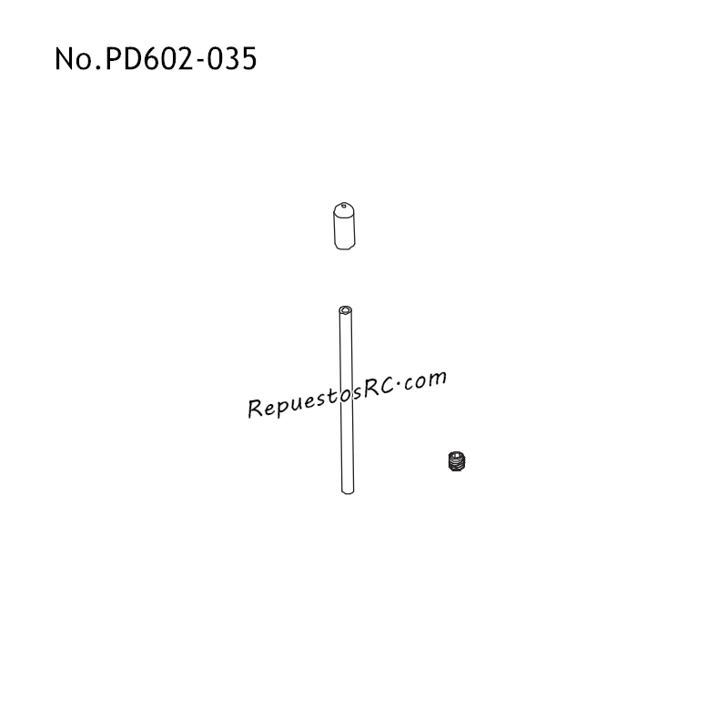PD RACING TK10 Repuestos para Coches RC Tubo de Antena PD602-035