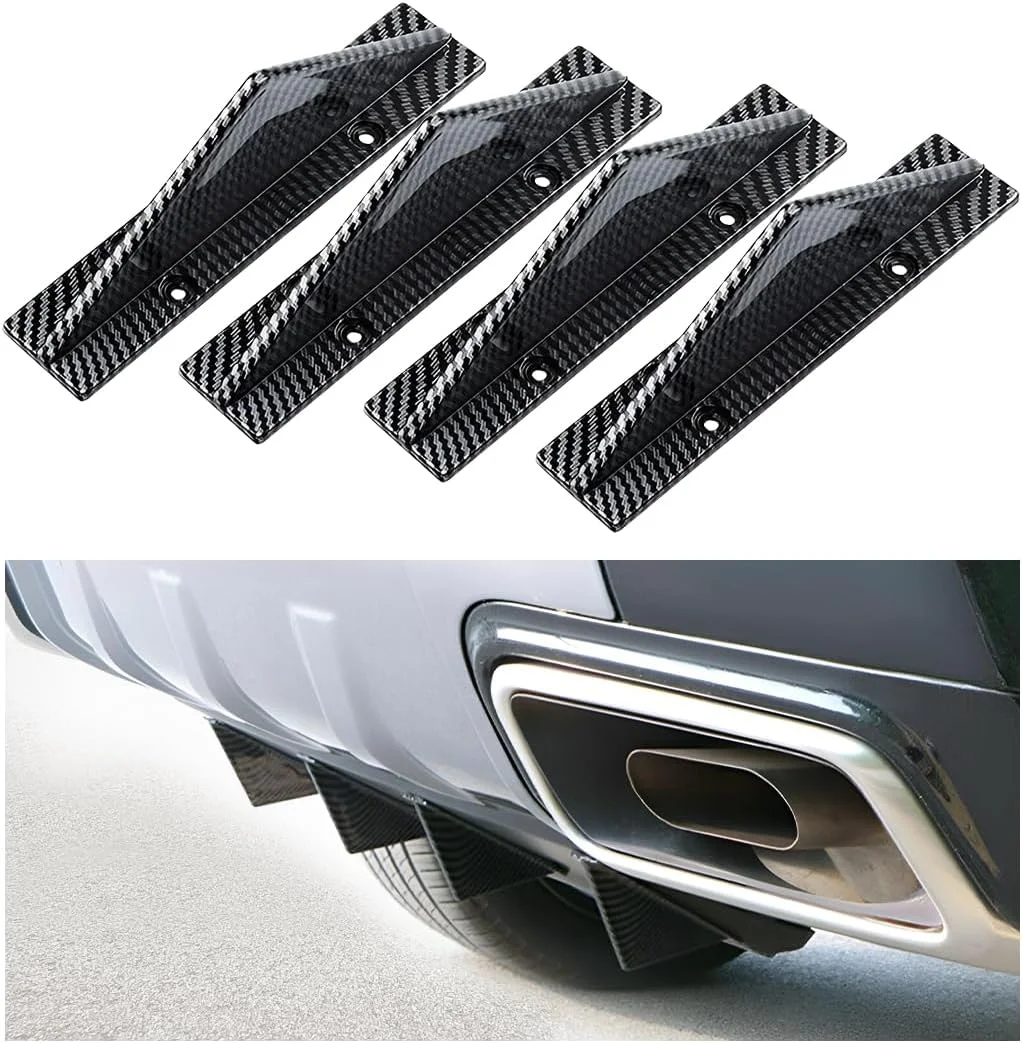 4pcs Car Lower Bumper Lip Diffuser, Anti-collision Accessories Spoiler Protector