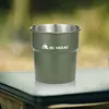3Pcs 300ml Outdoor Camping Cup with Storage Bag Beer Wine Cup for Picnic (Green)