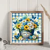 (Multi-Style) Butterfly And Flowers In Bucket-11CT Stamped Cross Stitch 45*45cm/17.72*17.72in