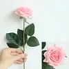 Real Touch Moisture Single Head Rose Quality Artificial Flower