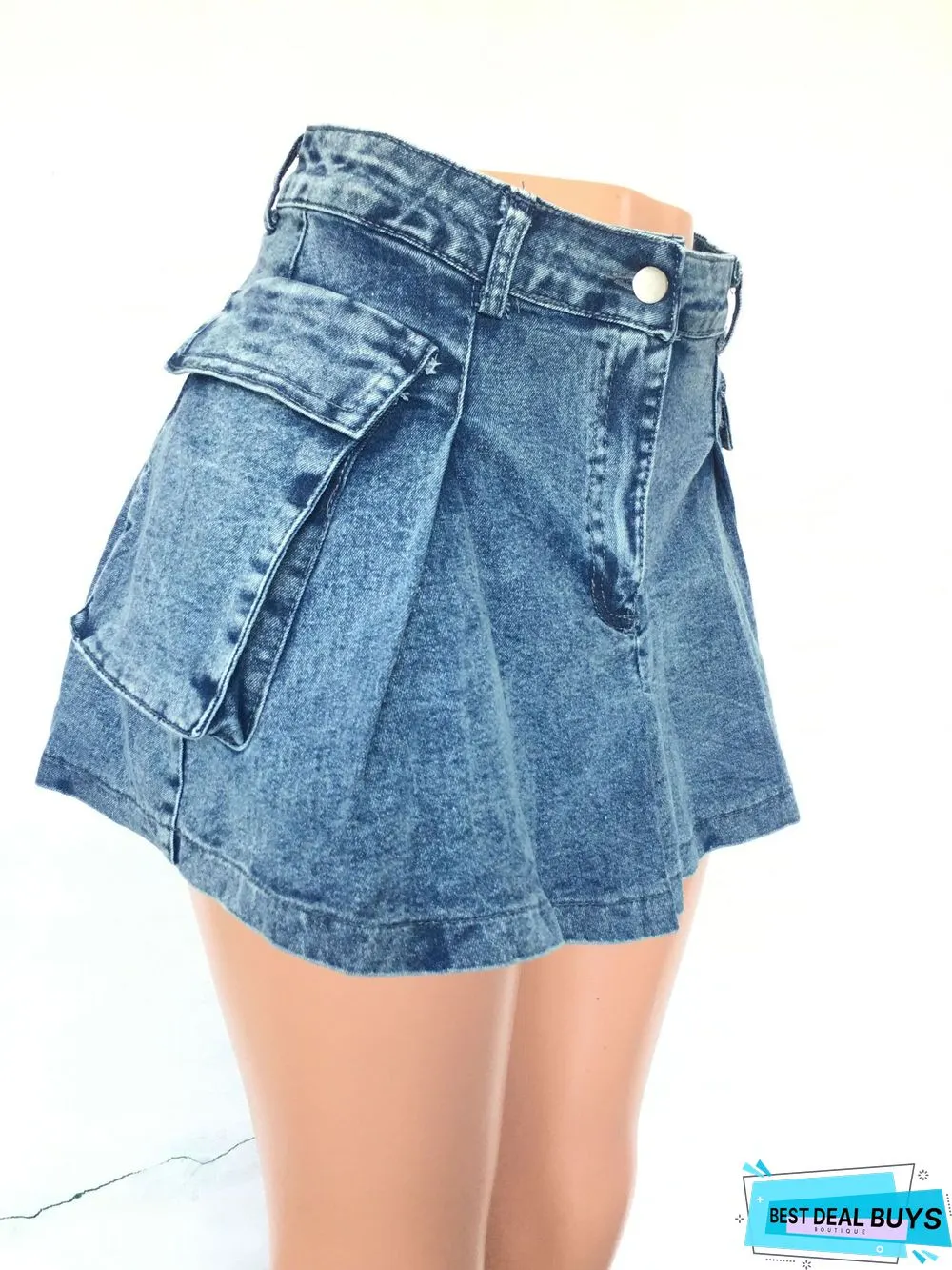 Sexy Fit Denim Mini Club Skirt