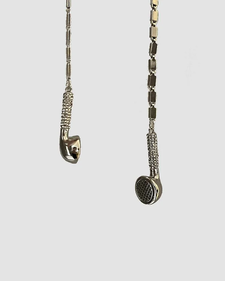 Meta Earphones Wrap Necklace