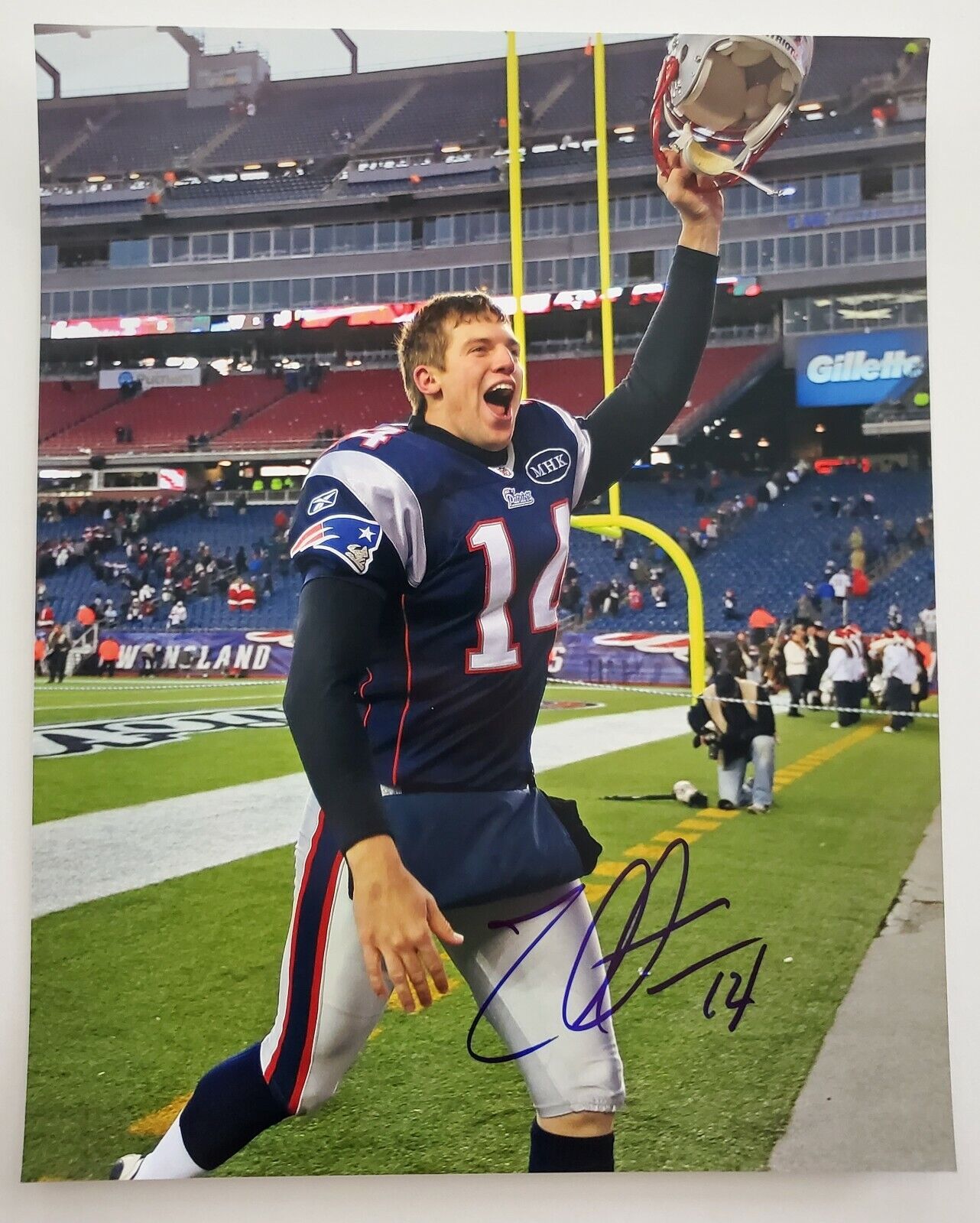 Zoltan Mesko Signed 8x10 Photo Poster painting New England Patriots NFL Punter RAD