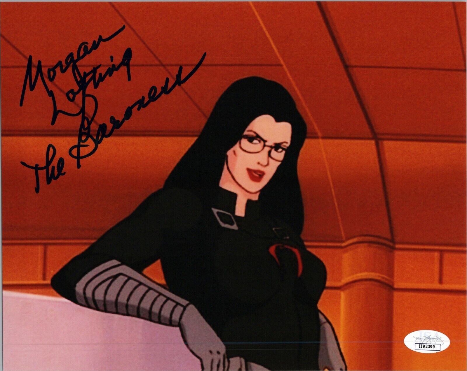 ~ MORGAN LOFTING Authentic Hand-Signed GI JOE BARONESS