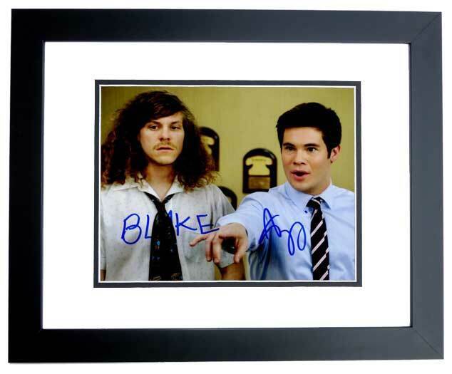 Adam Devine and Blake Anderson Signed Workaholics 8x10 inch Photo Poster painting - FRAMED