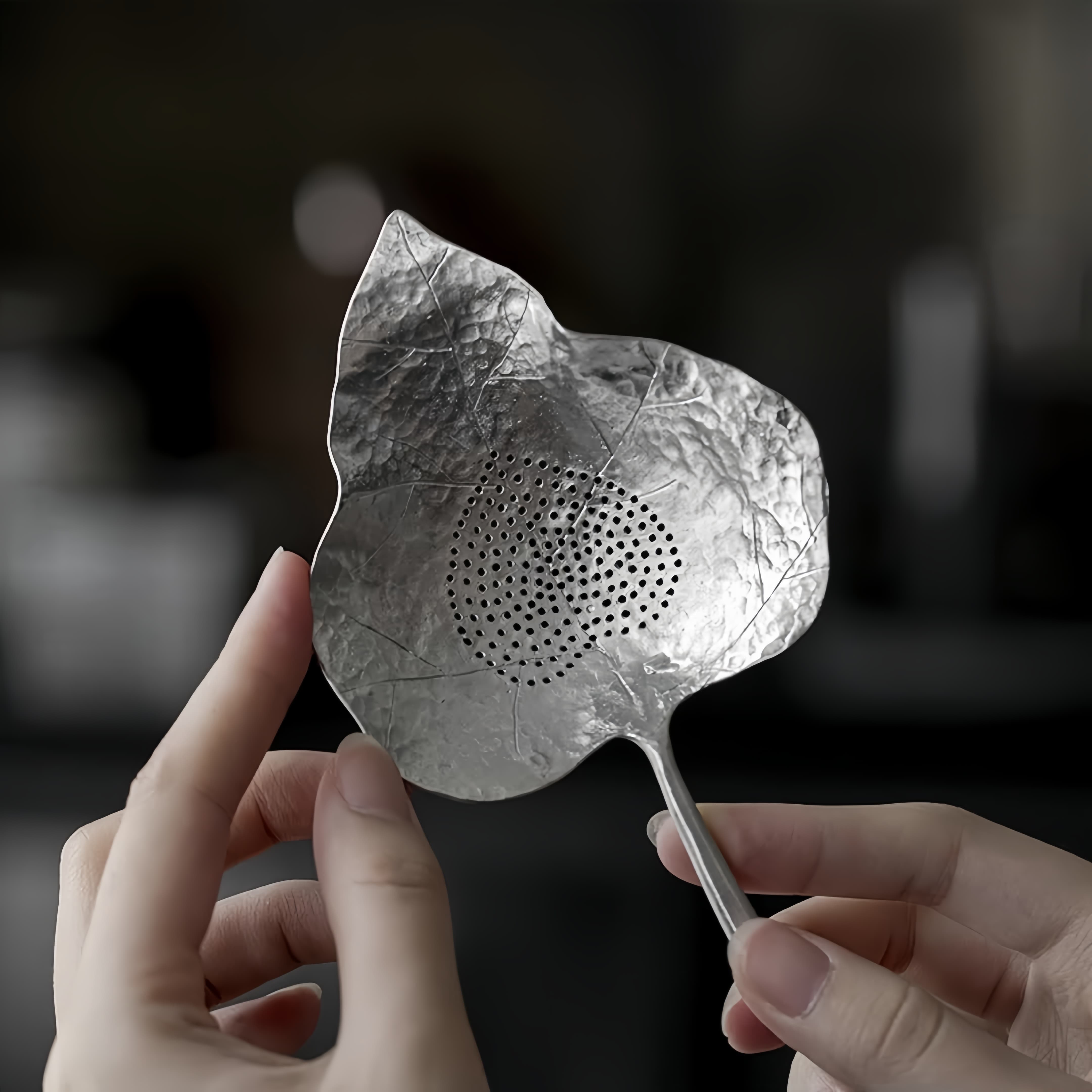 FromTea Bodhi Leaf Tin Tea Strainer 福建省德化大岸堂陶瓷有限公司_Fromtea&reg; Official Store