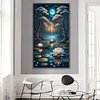 (40*70cm)Lotus Shadow Under The Moon - Full Round Drill Diamond Painting