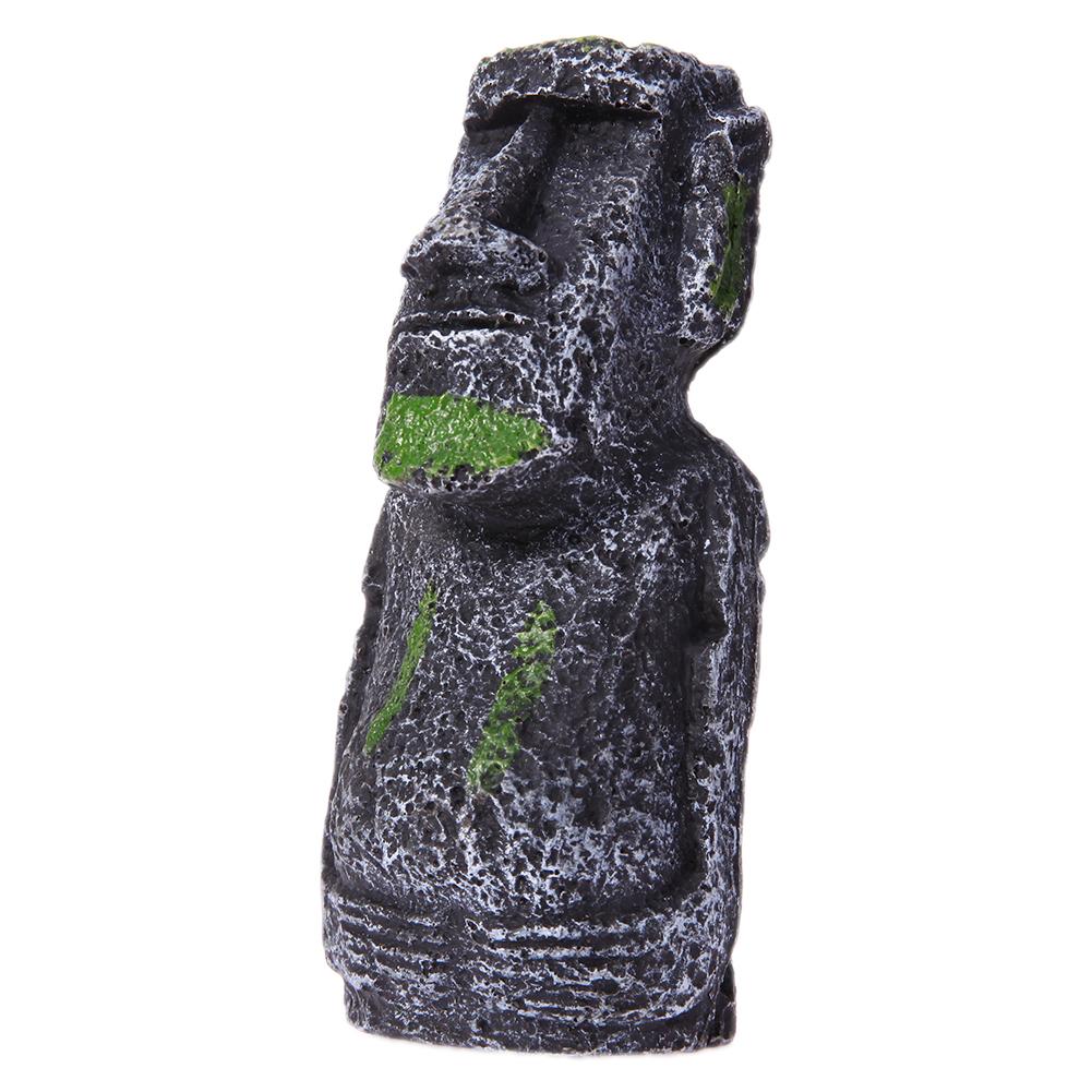 

Fish Tank Landscaping Artificial Easter Island Statue Portraits Decoration, Trumpet, 501 Original