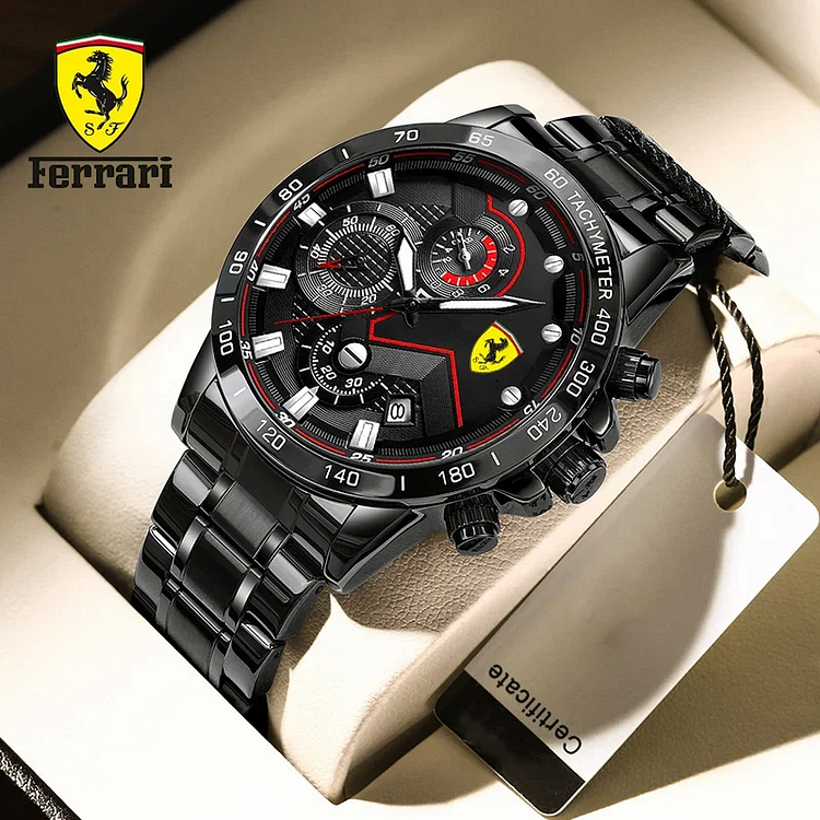 FERRARI 2024 MULTIFUNKČNÉ PÁNSKE VODEODOLNÉ HODINKY