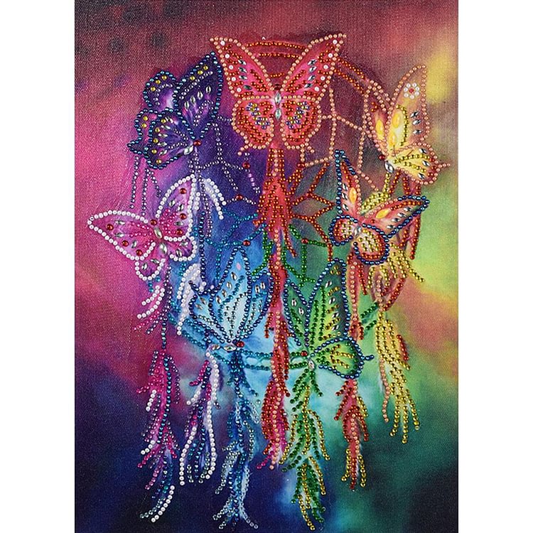 Butterfly Special Part Drill Diamond Painting 30X40CM(Canvas) gbfke