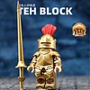 Medieval European Gothic style cavalry soldier armor and weapons military third-party building block minifigure assembly toy