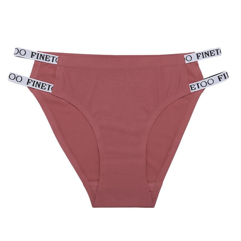 1/2PCS Briefs Panties Women's Underwear Sexy Seamless Panties Female Underpants Pantys Strap Low-raise Briefs Finetoo Lingerie