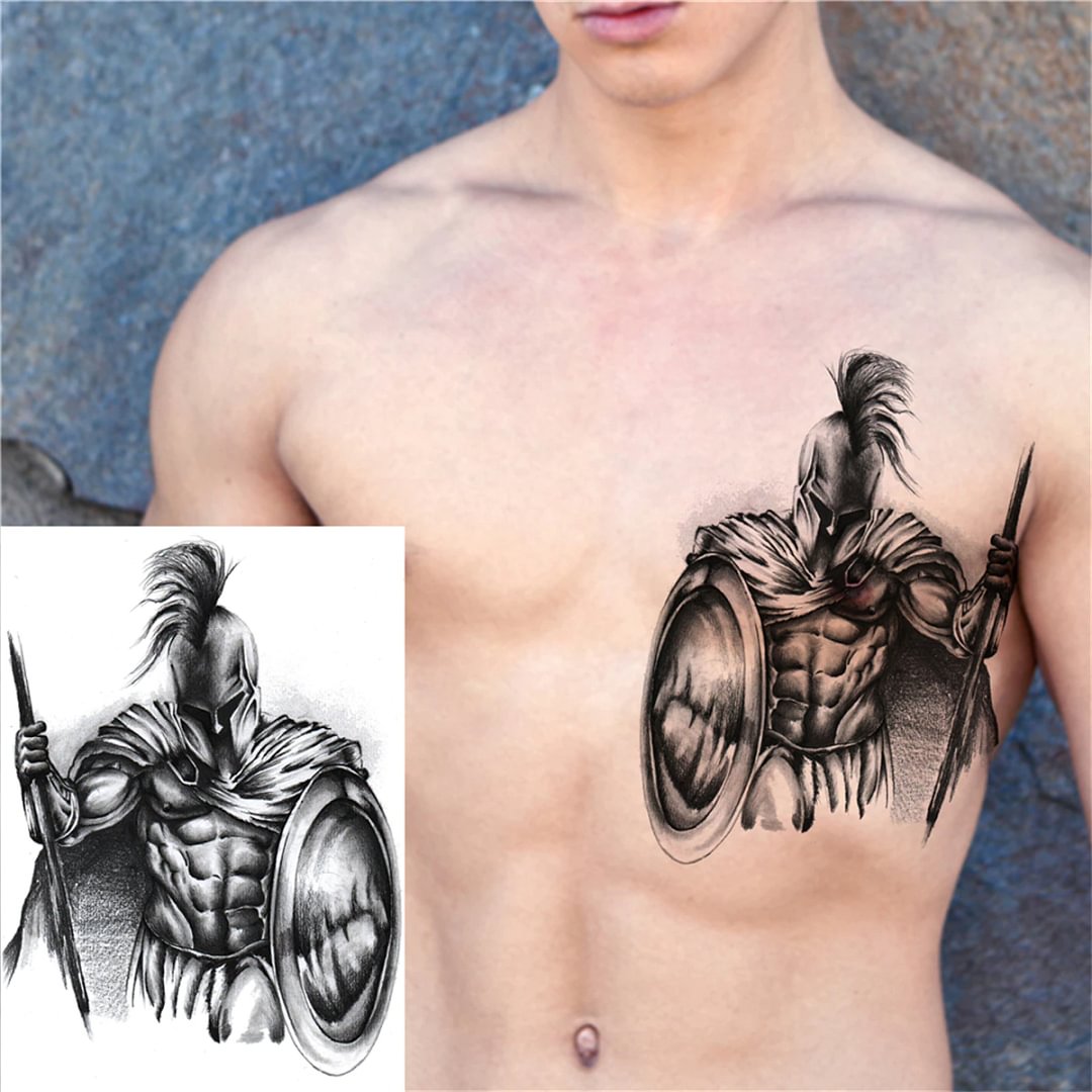 Sdrawing Anchor Skull Temporary Tattoos For Women Men Adult Pirate Black Skeleton Tattoo Sticker Fake Wolf Lion Tiger Tatoos Back