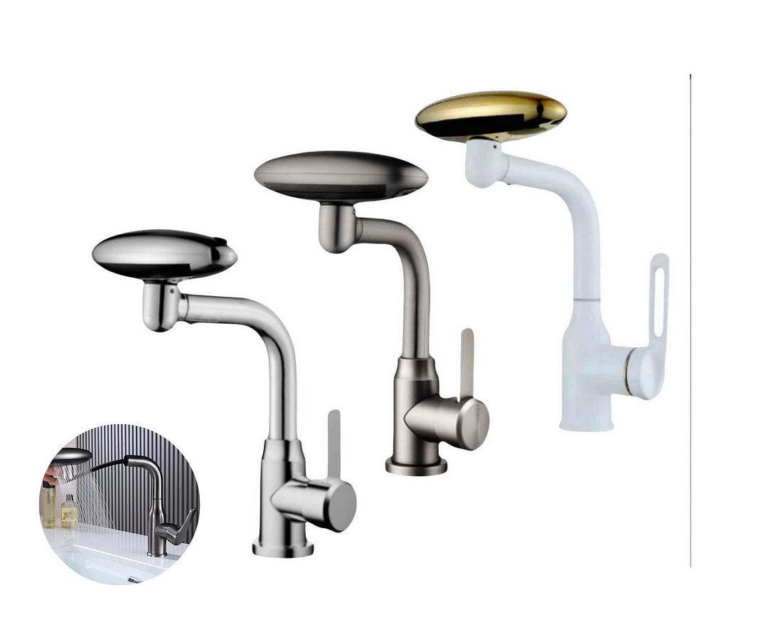 Single-Handle Modern Stainless Steel Flying Saucer Bath Shower Faucet Multifunctional Space Rain Jet Hot Cold Bathroom Villa