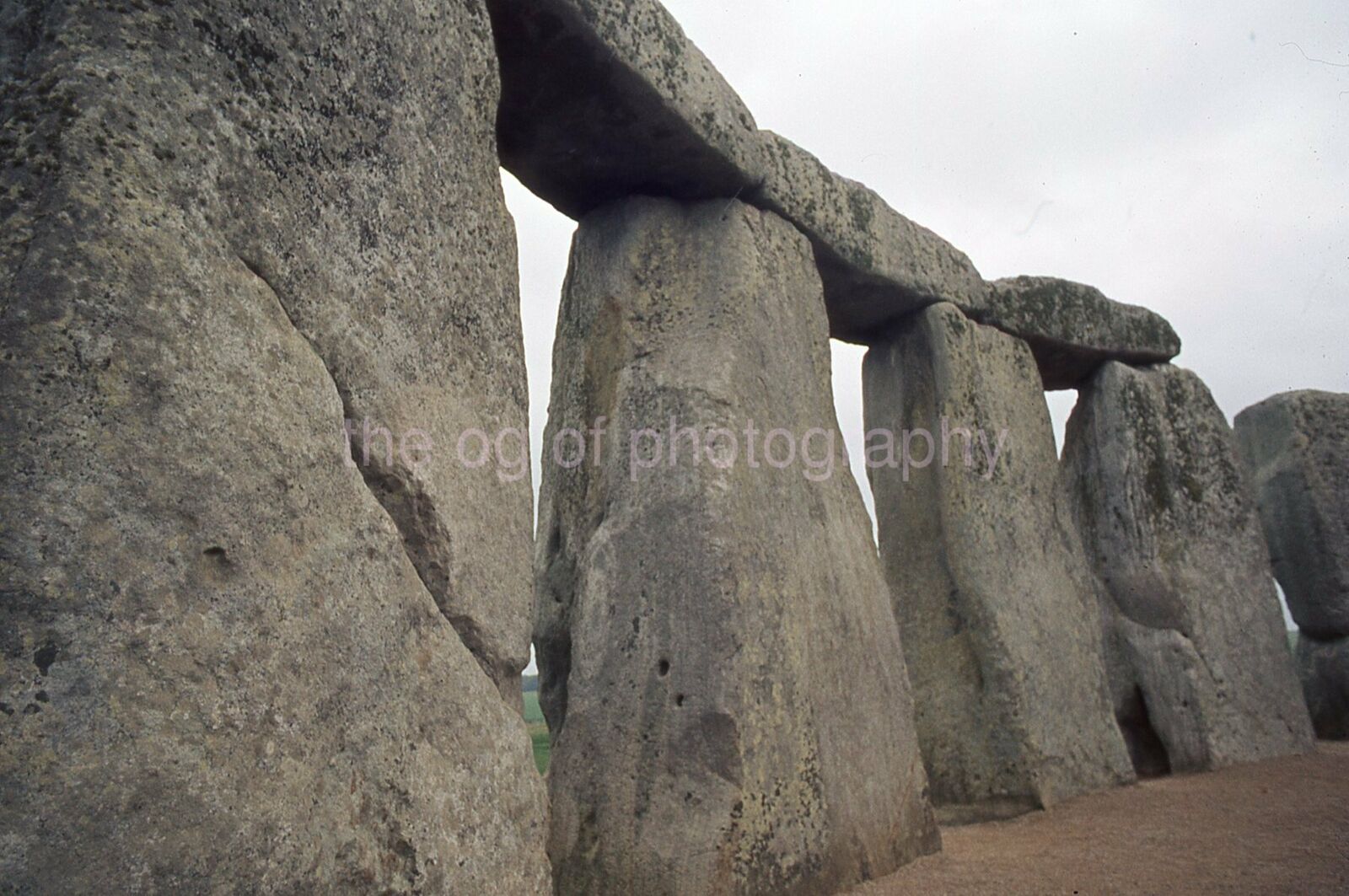 STONEHENGE 35mm FOUND SLIDE England COLOR Megalith Site Photo Poster painting 17 T 31 L