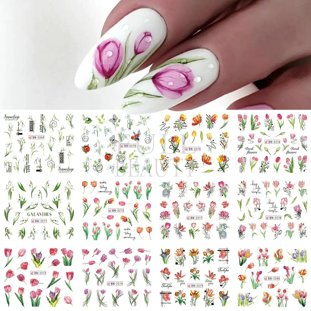 Churchf Graffiti Nail Stickers Lettering Water Nail Decals Trippy Rainbow Lips Sliders French Manicure Tips Watermarks GLJF37-48-Nail Inspo