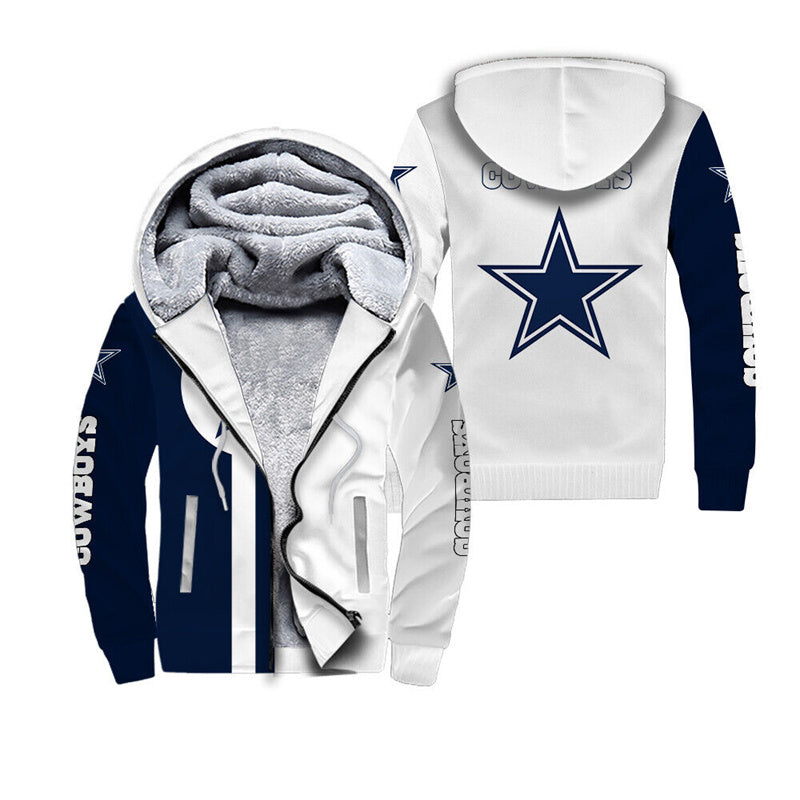 Dallas Cowboys Limited Edition Thickened Hooded Fleece Jacket