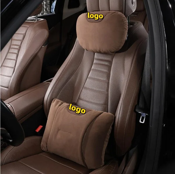 Car Seat Lumbar Support + Headrest