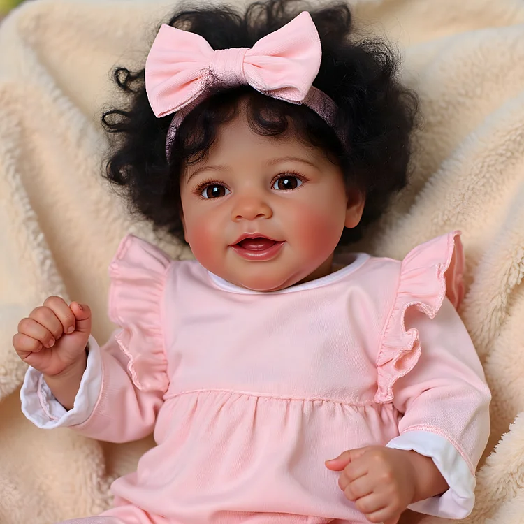 Babeside Smiling Reborn Baby Vead 20" Little Infant Girl Heartwarming Gift Building Lovely Memories