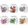6pcs/set DIY Diamond Painting Fridge Magnetic Sticker Kits (Dragonfly)