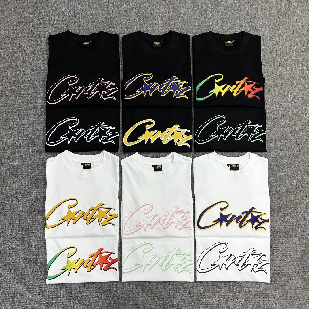Corteiz Men's and Women's Casual Short-sleeved T-shirt Summer Signature Pattern