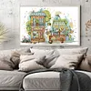 Flower Market -14CT Stamped Cross Stitch Kit(40*27cm)