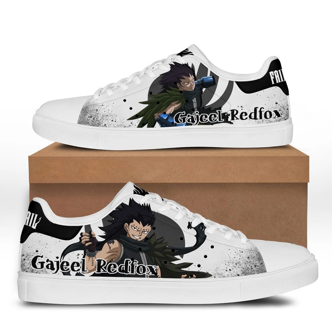 Kingofallstore - Kingofallstore - Fairy Tail Gajeel Redfox Skate Sneakers Custom Anime Shoes