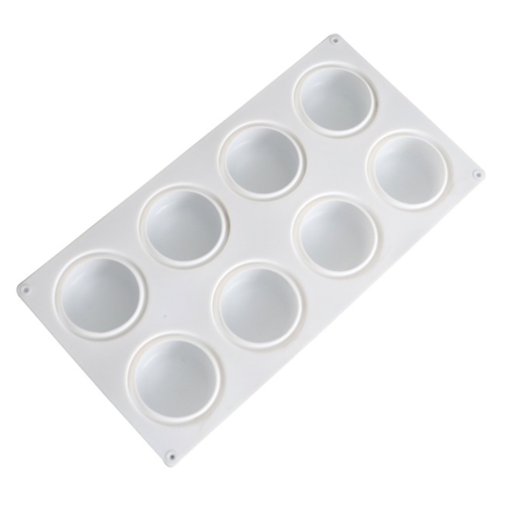 

8 Cavity Round Silicone Cake Mold 3D DIY Chocolate Mould Mousse Baking Tool, 501 Original