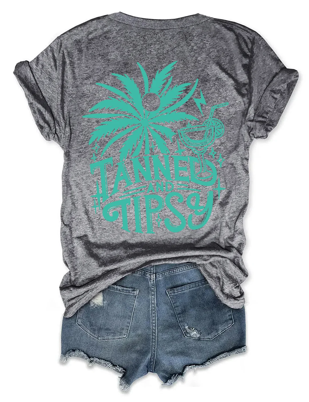 Tanned And Tipsy Beach Summer T-shirt