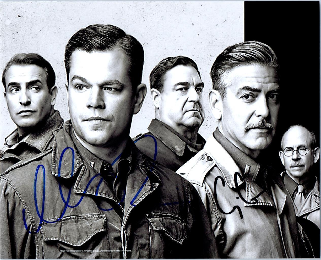 George Clooney Matt Damon Signed 8x10 Picture Autographed Photo Poster painting with COA