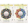 (US Local) DIY Flowers Hanging Mirror Diamond Art Kits Wall Door Decoration