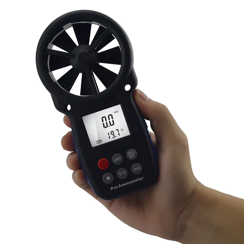 Handheld digital integrated anemometer measuring instrument Deutsche Aktionsprodukte Full Strike Gmbh