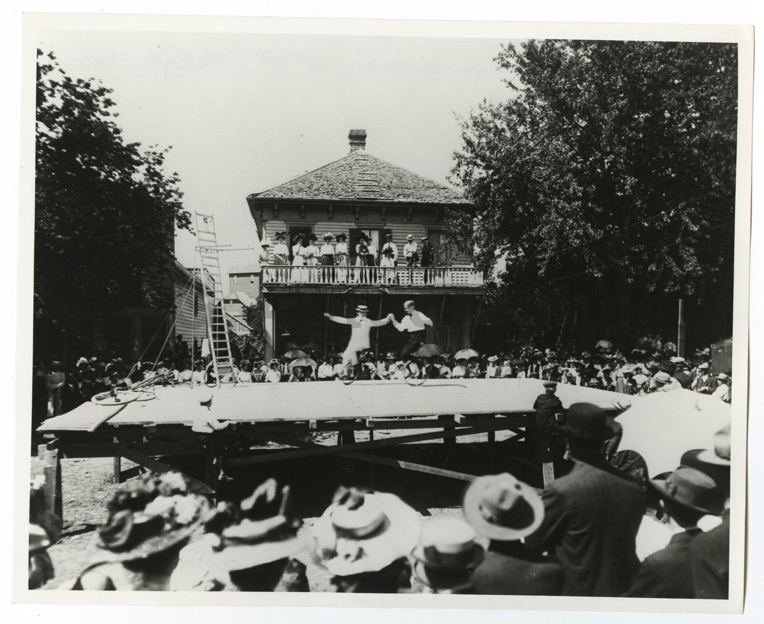 Nebraska History - Vintage 8x10 Publication Photo Poster paintinggraph - Unicycle Performers