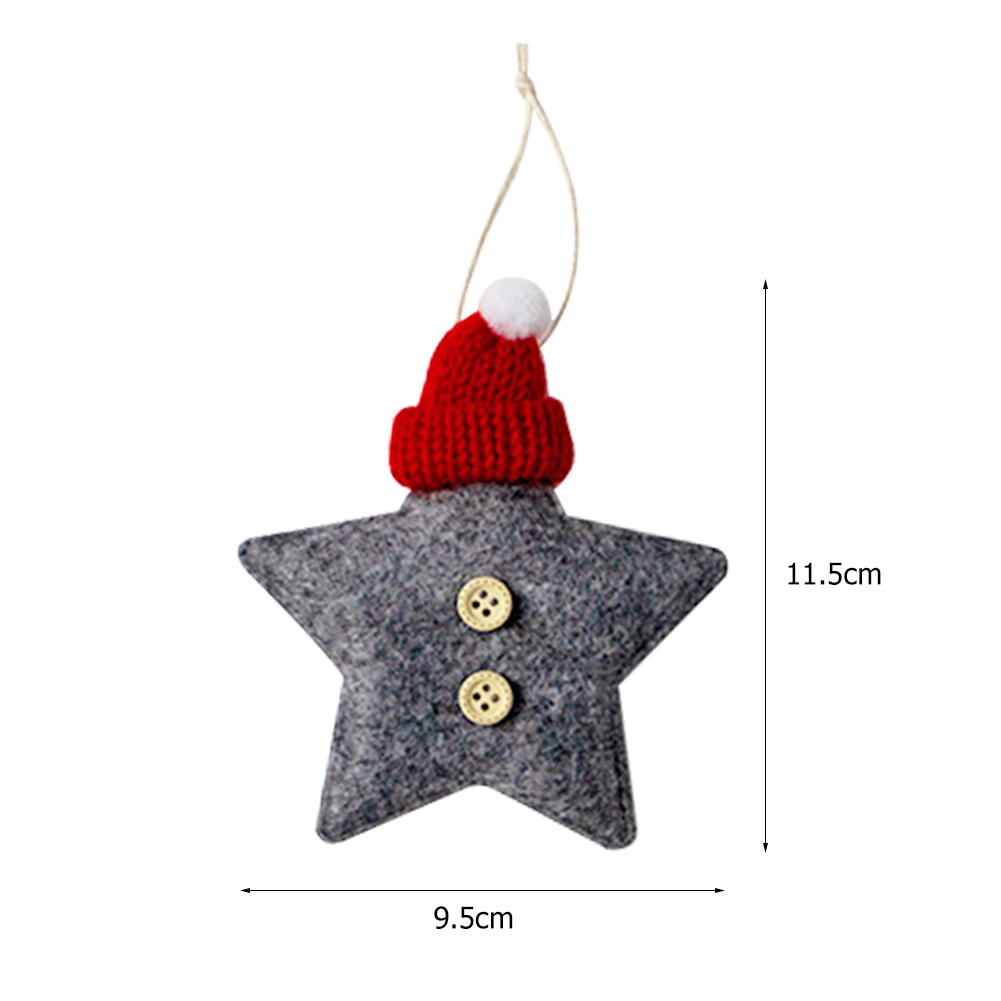 

Christmas Tree Five-Pointed Star Doll Hanging Pendants Handmade Ornaments, 501 Original
