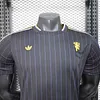 Joyfball 2025/2026 Player Version Manchester United Casual Style Black Football Shirt  1:1 Thai Quality（The player version jersey is a bit tight, please pay attention to the size selection）