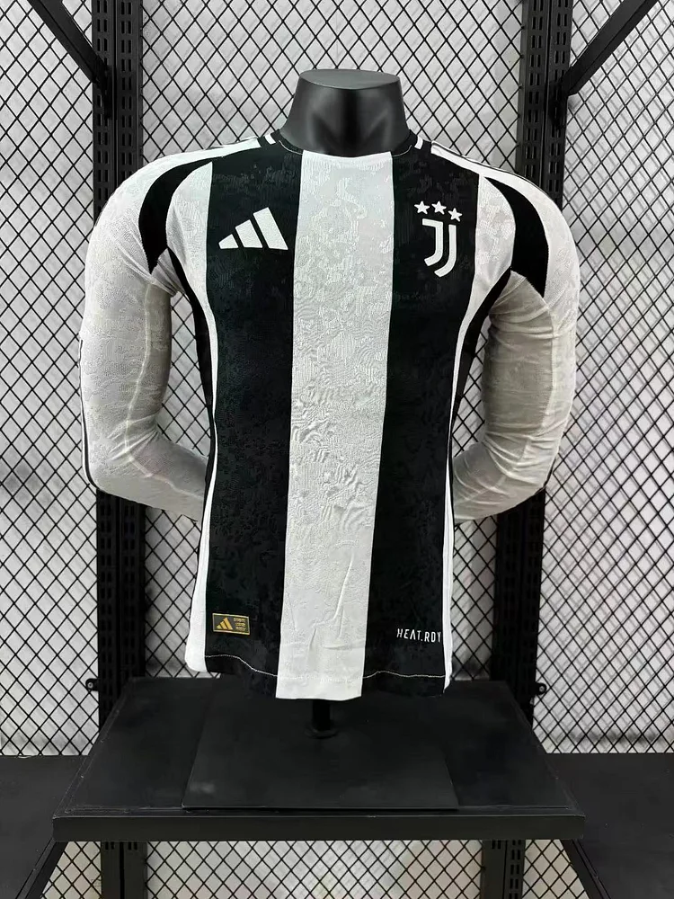 2024-25 Juventus Home Long Sleeve Shirt - Player Edition