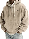 Men's Textured Relaxed-Fit Oversized Corduroy Hoodie